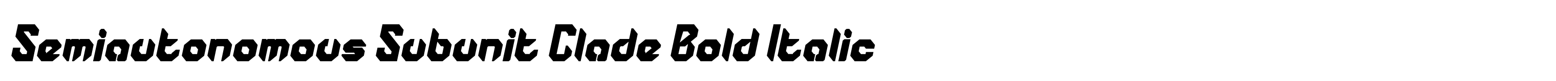 Semiautonomous Subunit Clade Bold Italic